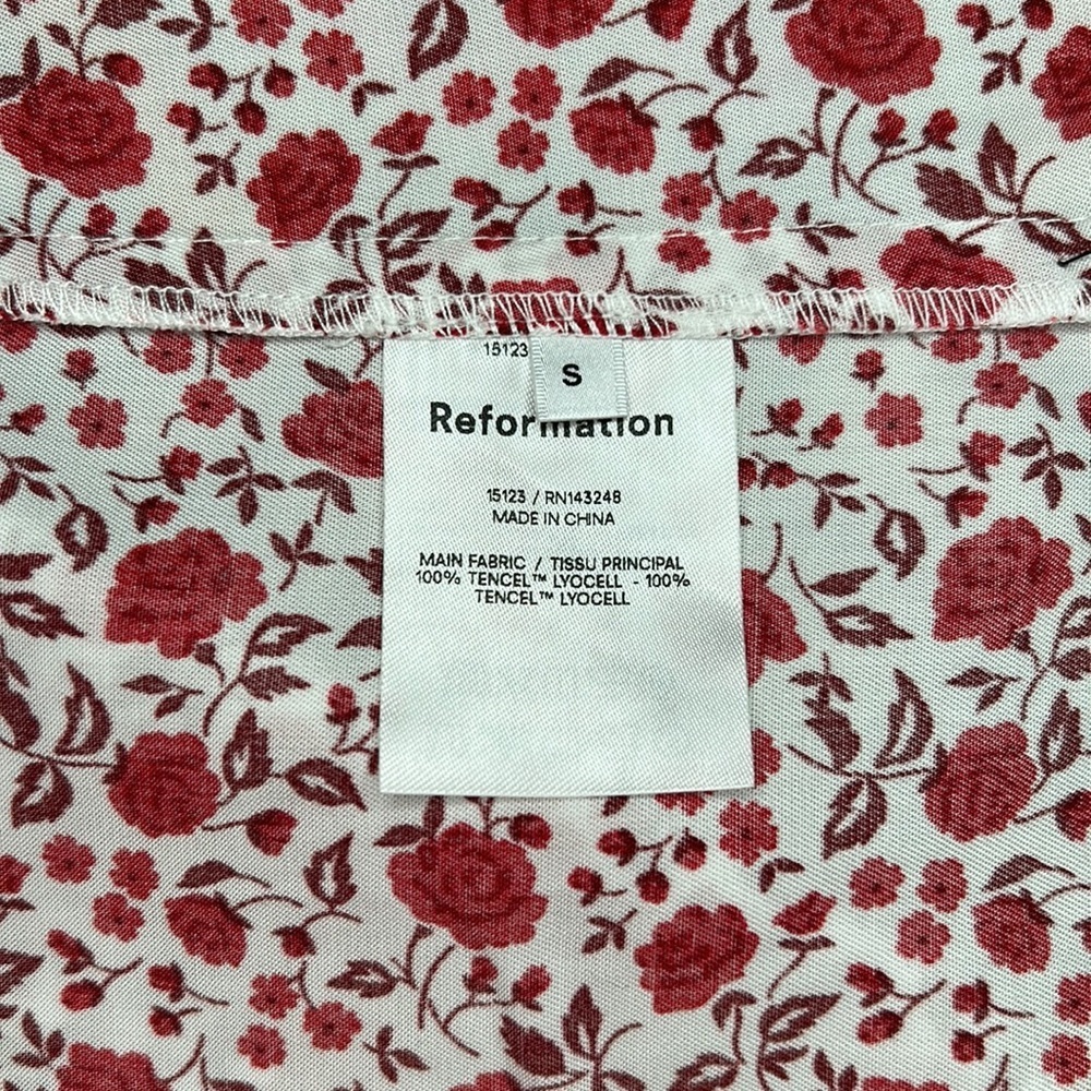 Reformation Brianne Eden Floral Wrap Mini Dress New Size Small - Picture 11 of 12